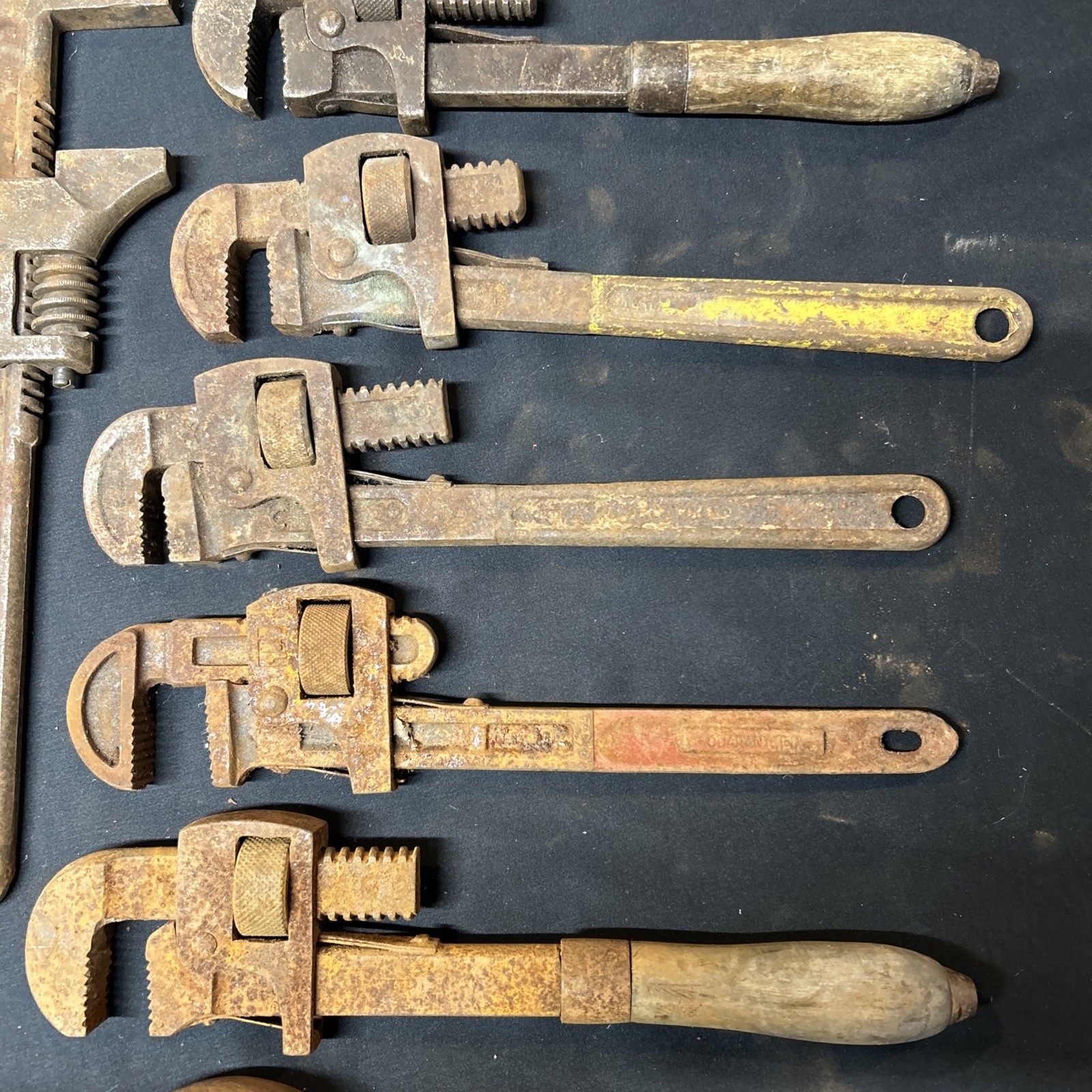 Lot Of 11 Pipe Wrenches