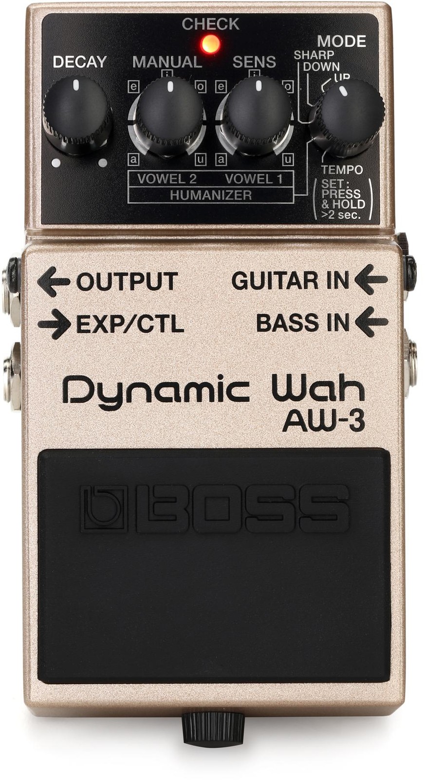 Boss AW-3 Dynamic Wah Pedal (5-pack) Bundle