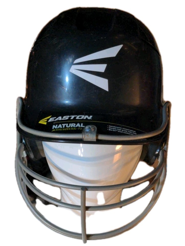 Easton-Bell Natural Jr League Baeball Helmet w/Facemask  Size 6 3/8-7 1/8 2012