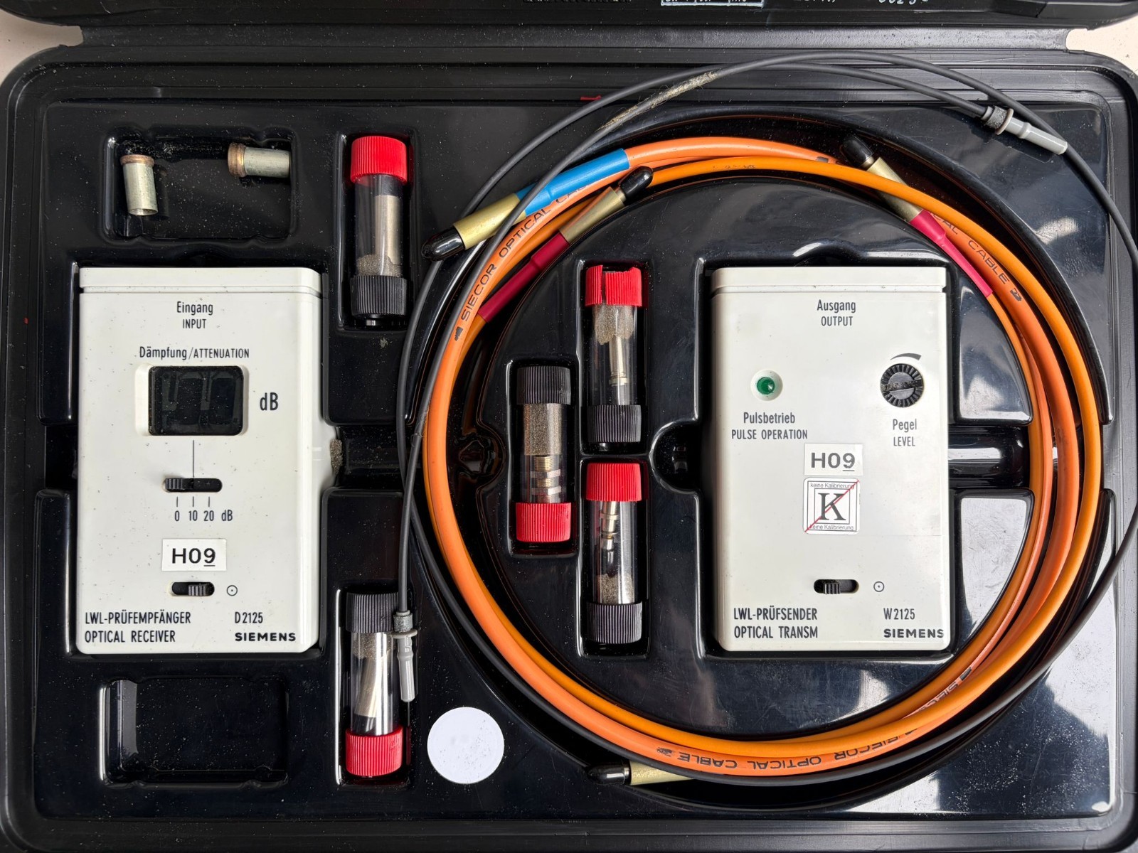 Siemens Fiber Optic Attenuation Tester K125 - Optical Waveguide Test Kit