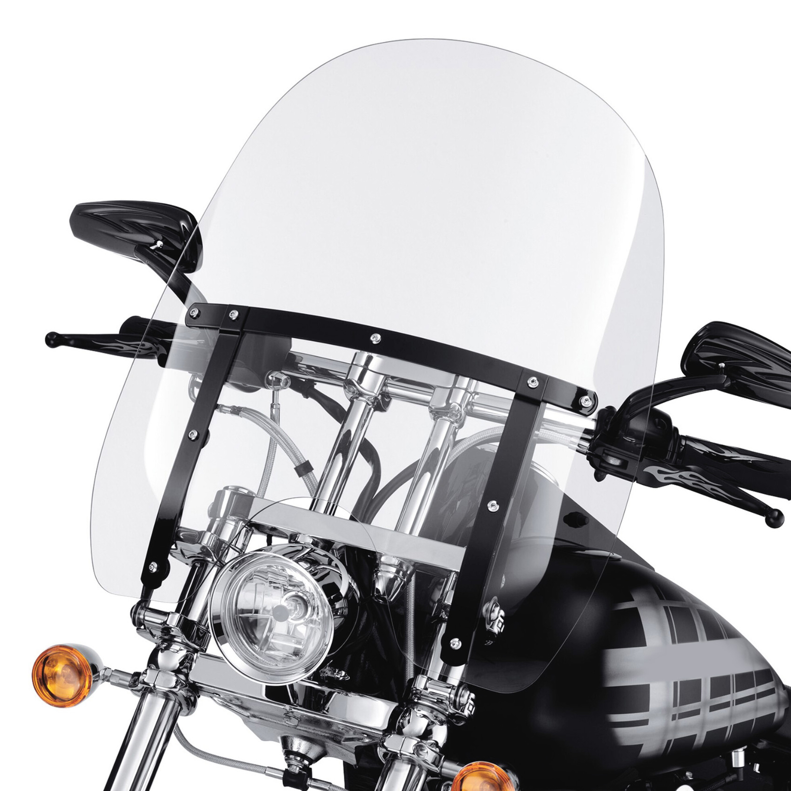 Windshield Bracket Mount Fit For Harley Heritage Softail Fatboy FLSTC 2000-2017
