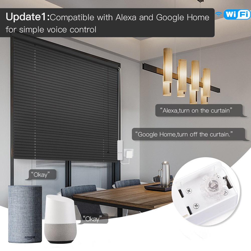 MOES WiFi Smart Chain Blinds Motor Roller Shade Controller Tuya Alexa Google