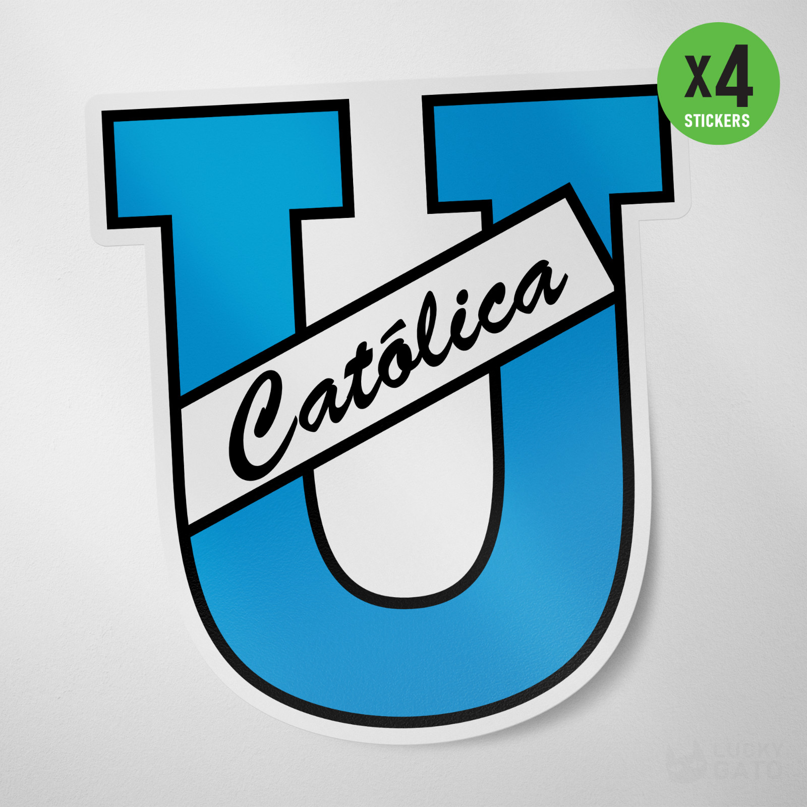 Universidad Catolica Ecuador 4 Pack Sticker Vinyl Decal Camaratas Quito