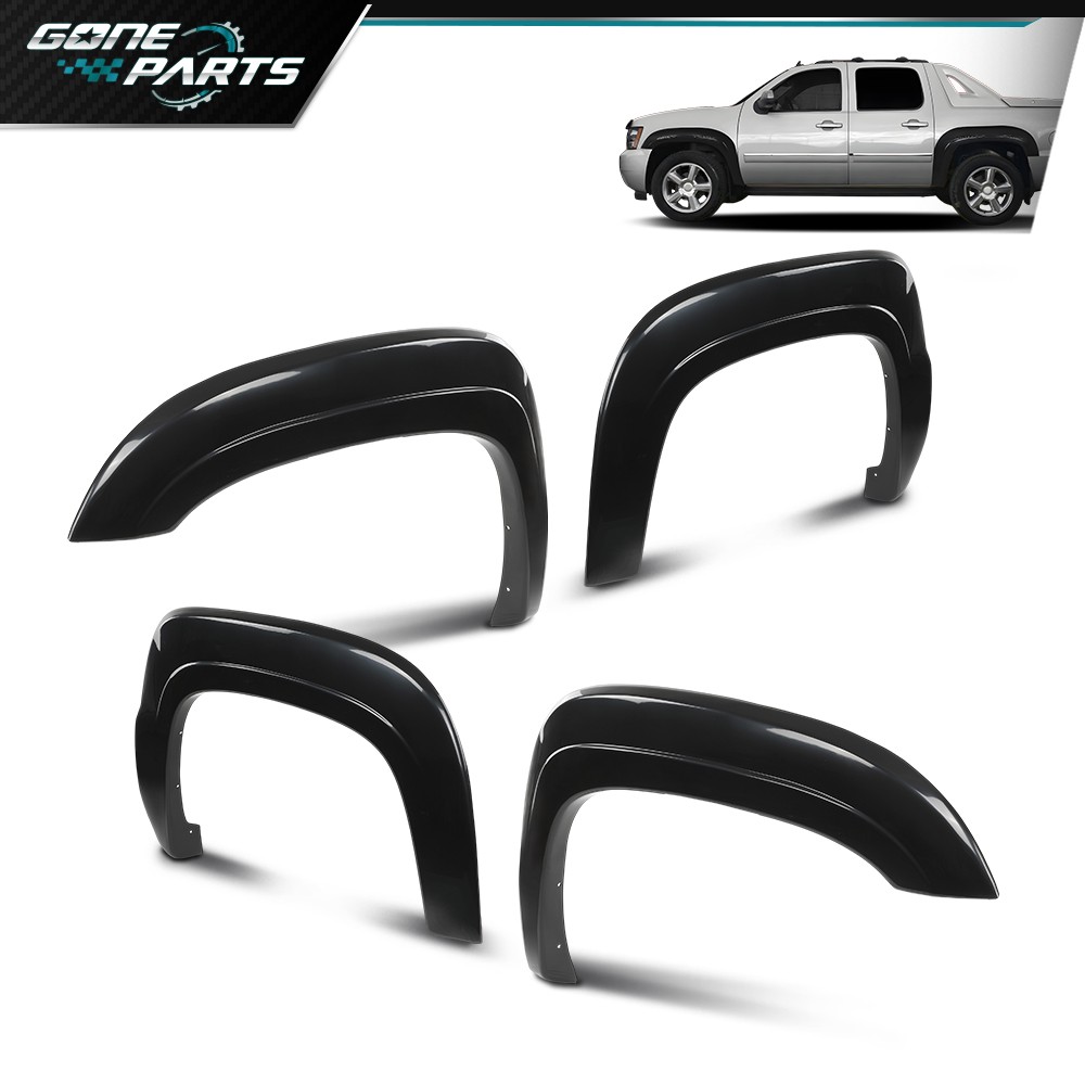Full Set Paintable Fender Flares Fit For 2007-2013 Chevrolet Avalanche