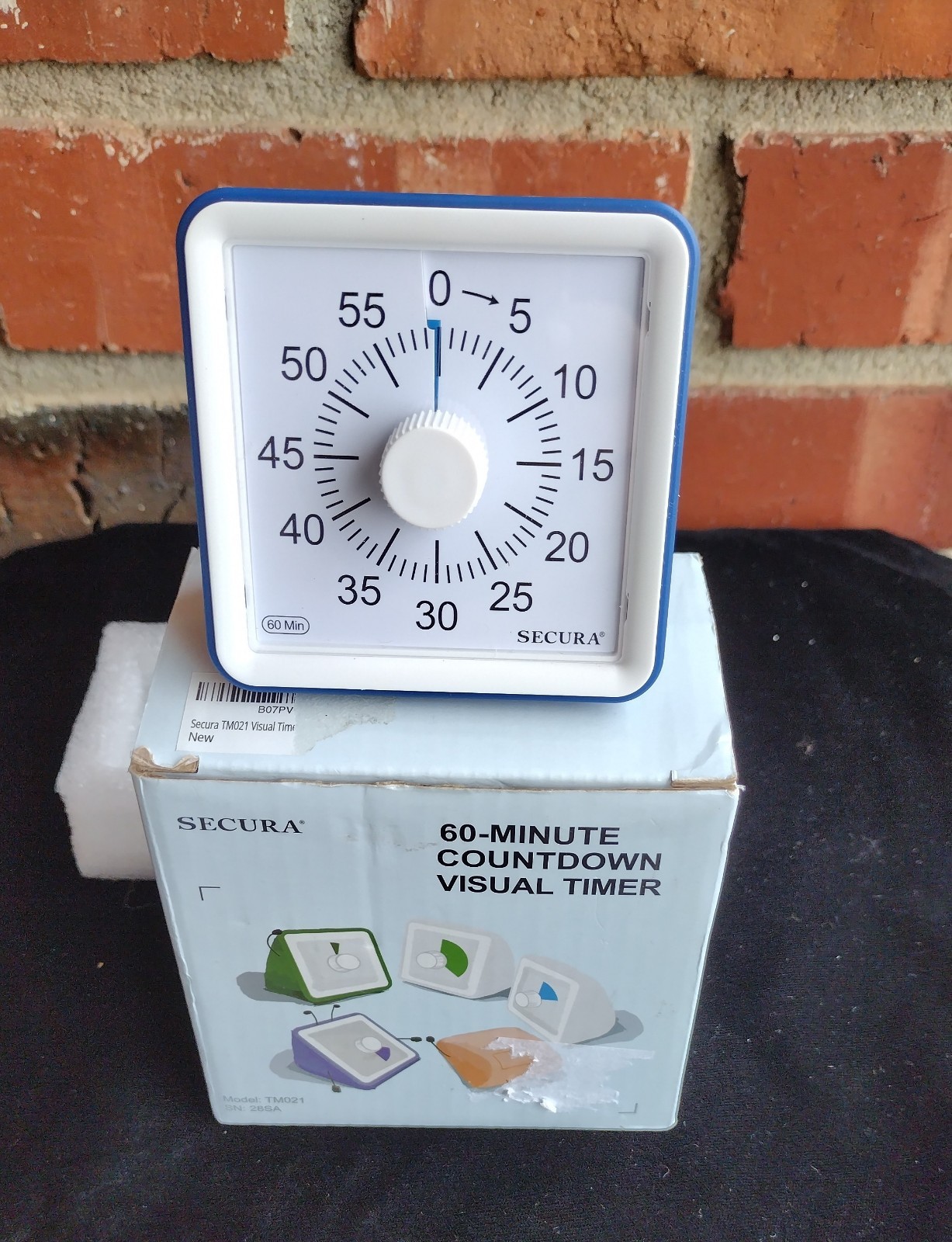 Secura 60-Minute Visual Timer, Countdown Timer