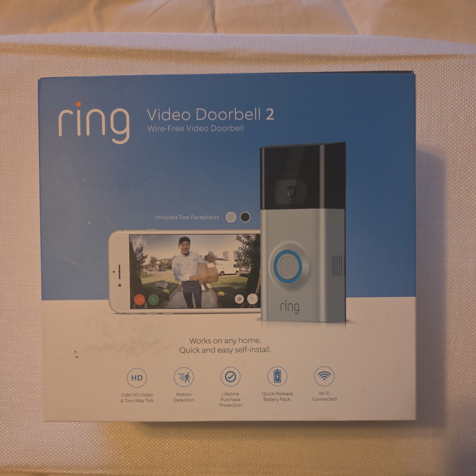 Ring Video Doorbell 2 (8VR1S7-0EN0) NEW IN BOX never used