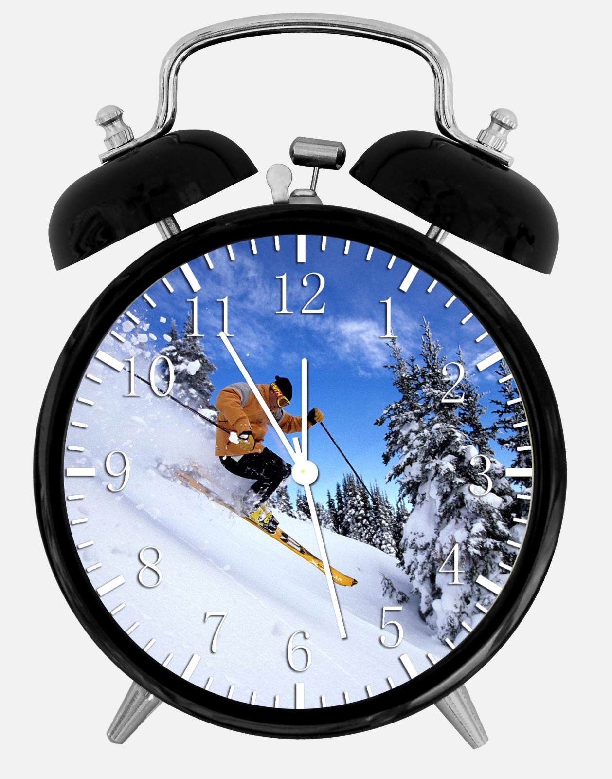 Snowboarding Alarm Desk Clock 3.75" Home or Office Decor Z134 Nice For Gift