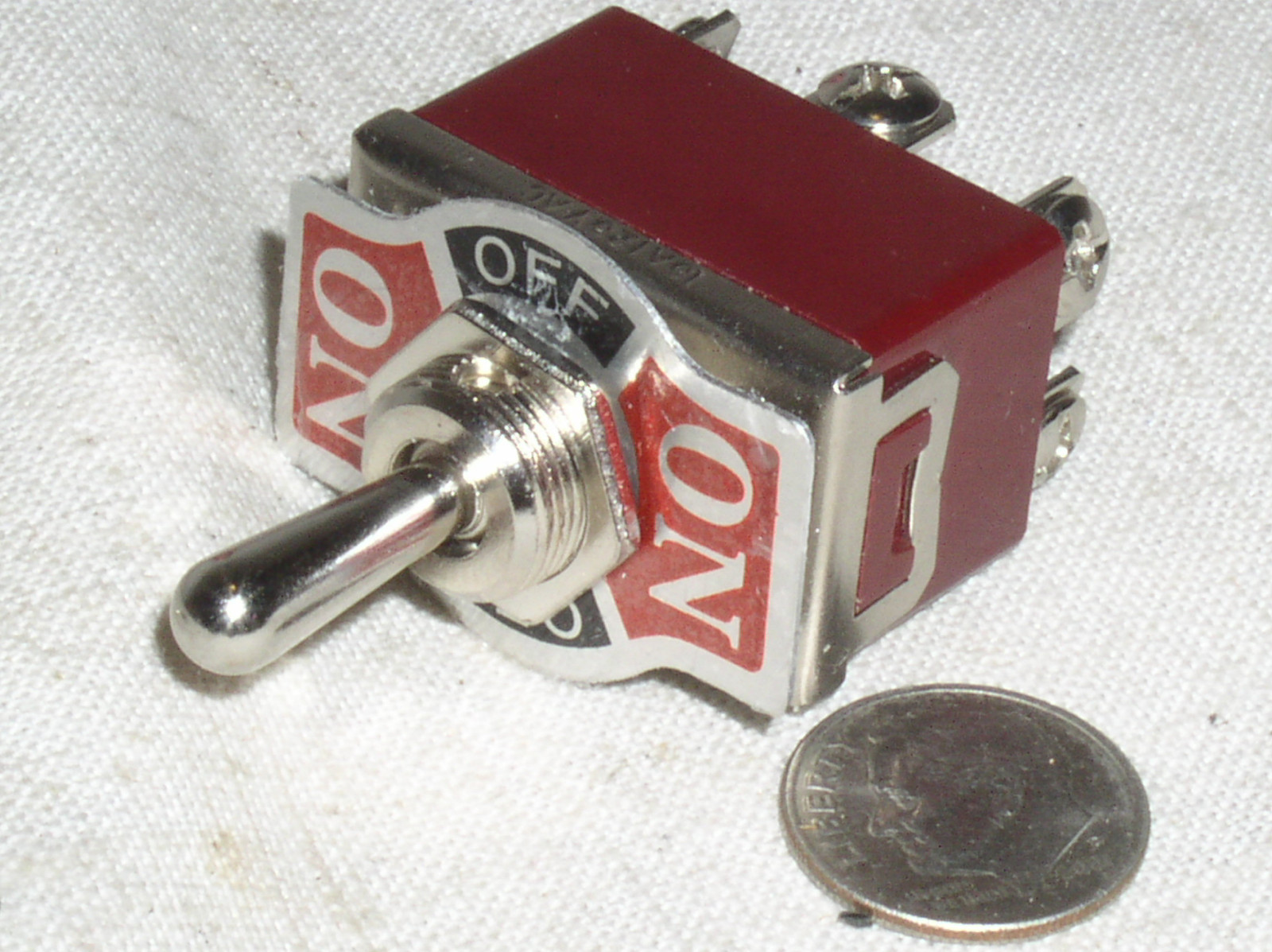 1 DPDT HIGH POWER AC ON-OFF-ON TOGGLE SWITCH SPRING BOTH WAYS 15 A AMP 15A USA