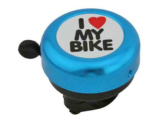 Bike I Love My Bicycle Bell Blue. bike part ,bicycle parts.