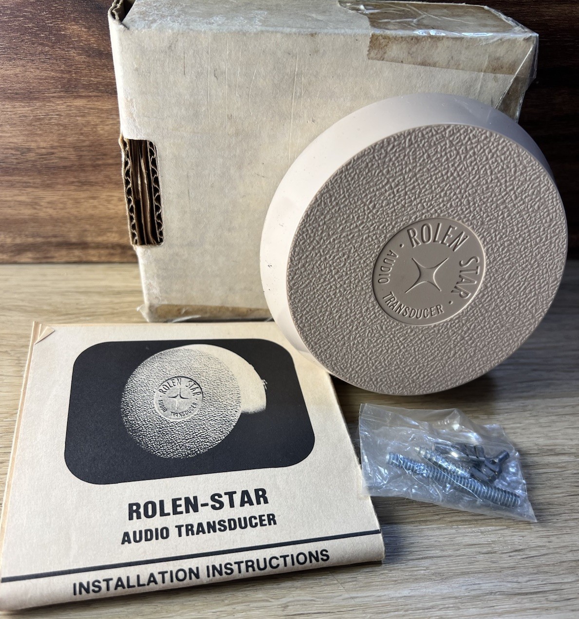 Vintage Rolen Star Audio Transducer for Mounted Sound Vibration Enhancement NOS