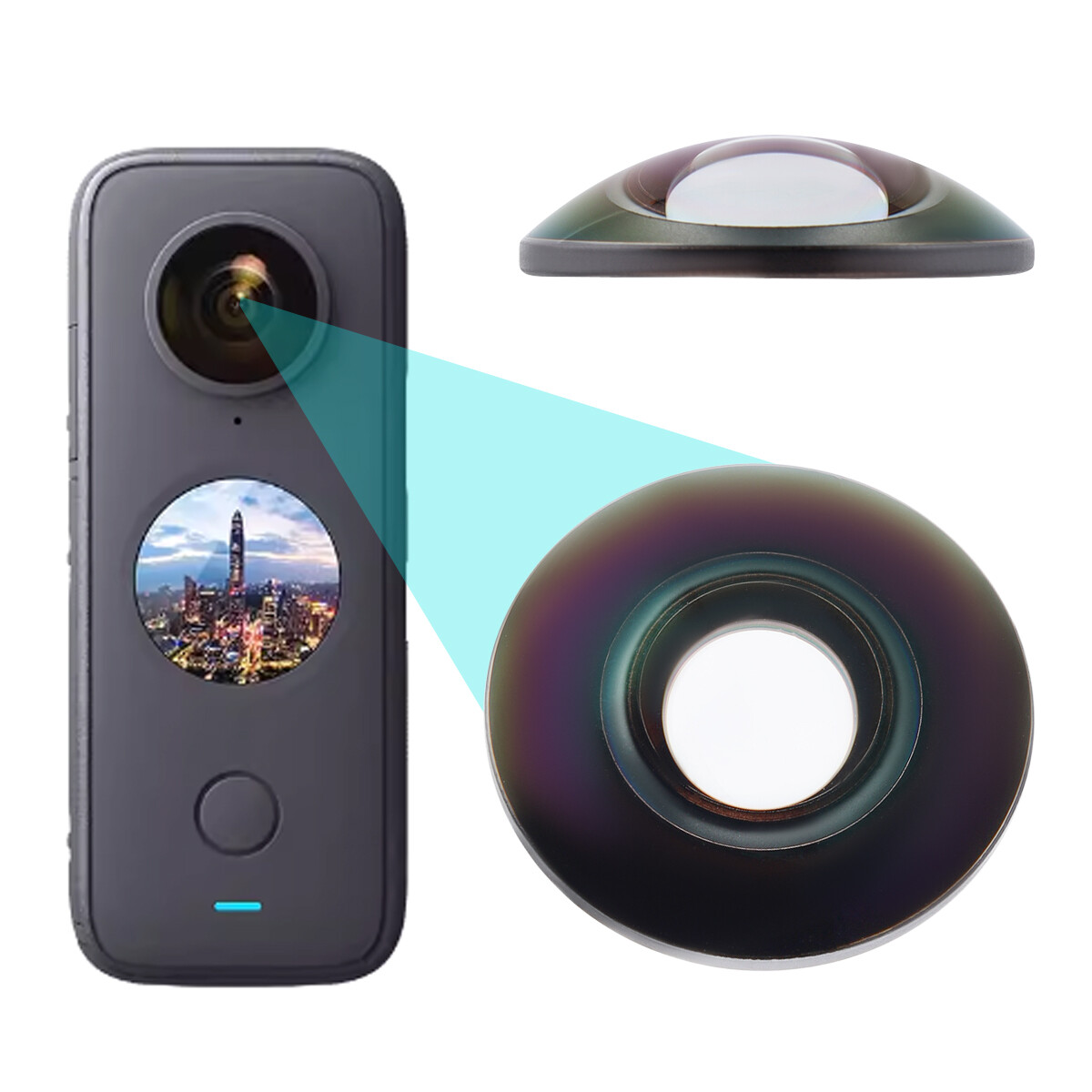 Camera Lens Replacement For Insta360 One X/One R/One X2/One RS Action Camera*