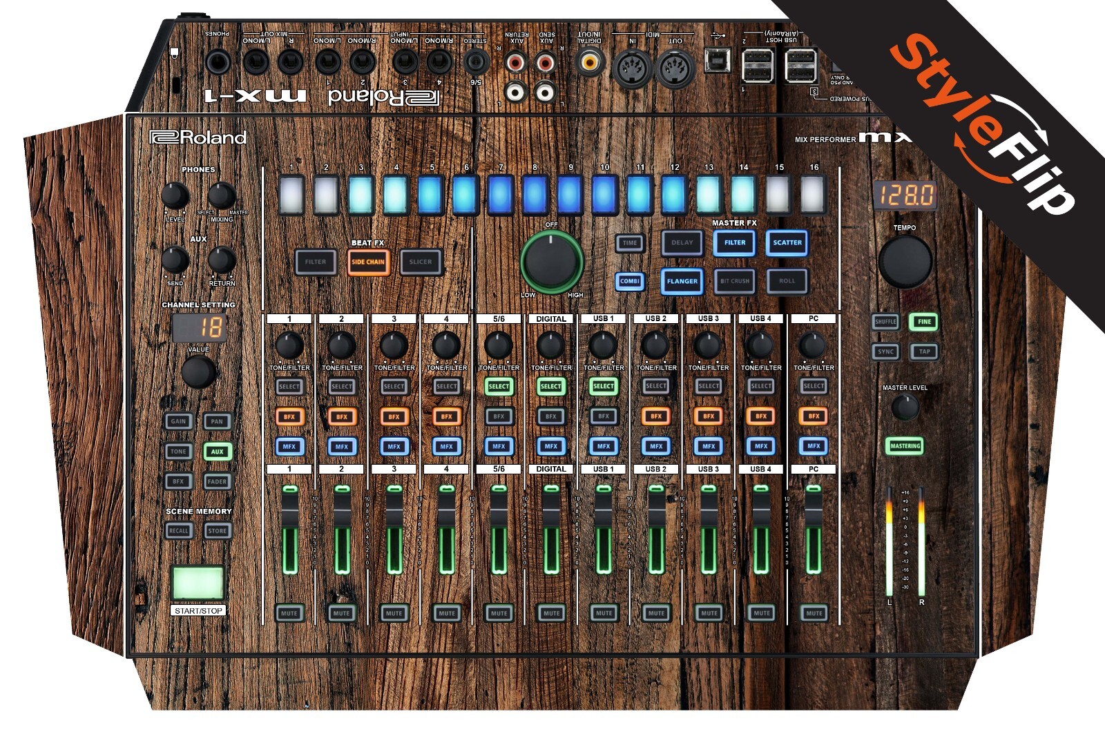 Roland MX-1 Skin | Wood 3 | Protective Decal | StyleFlip Skins