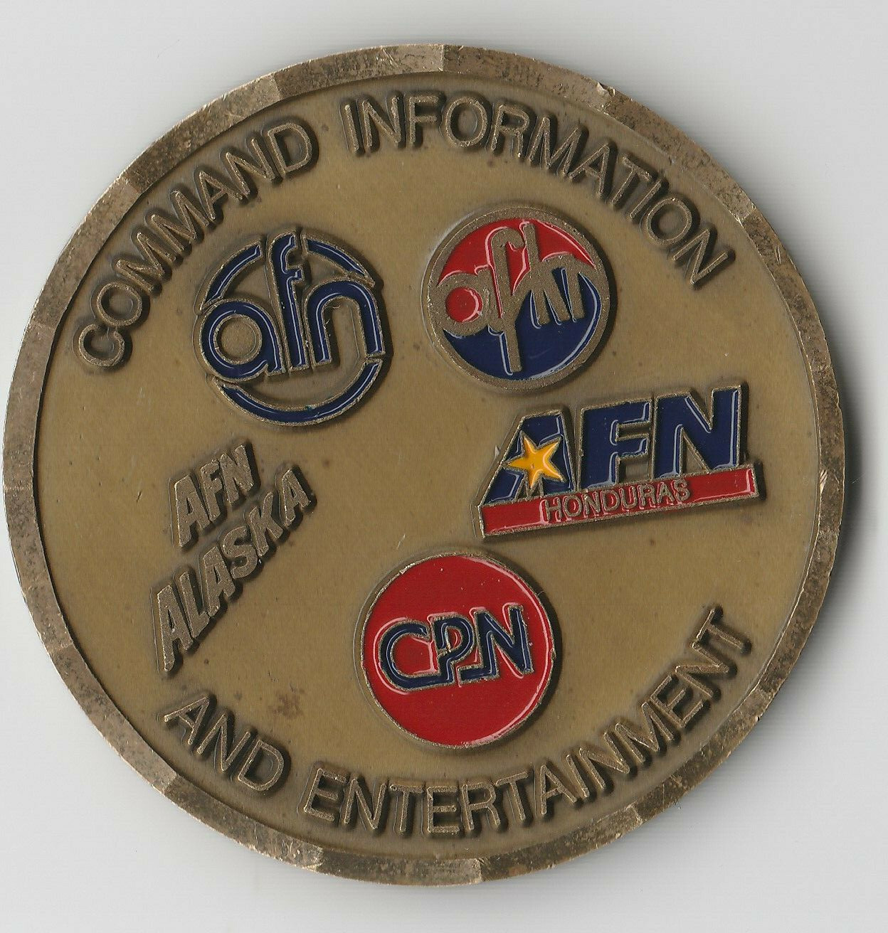Broadcasting ABS RADIO TV Challenge Coin 2"DIA GB2