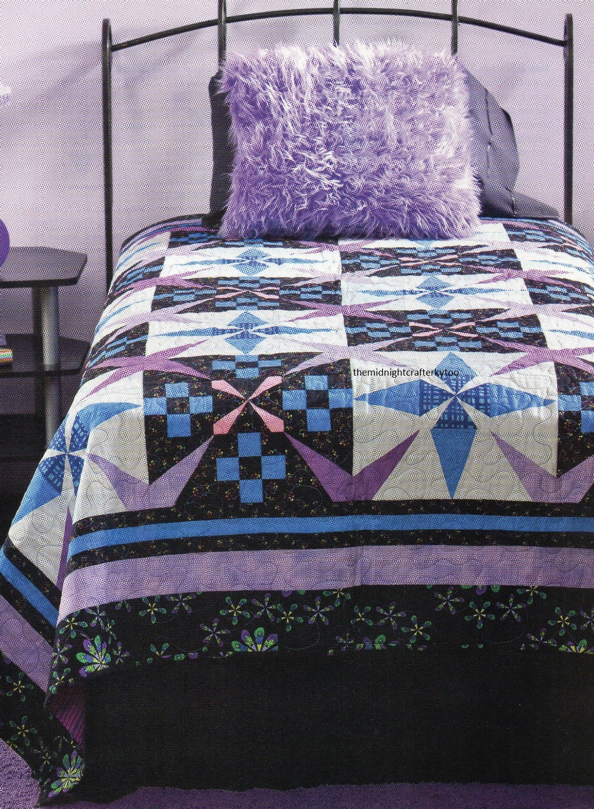 Stars Squared Quilt Pattern Pieced LF