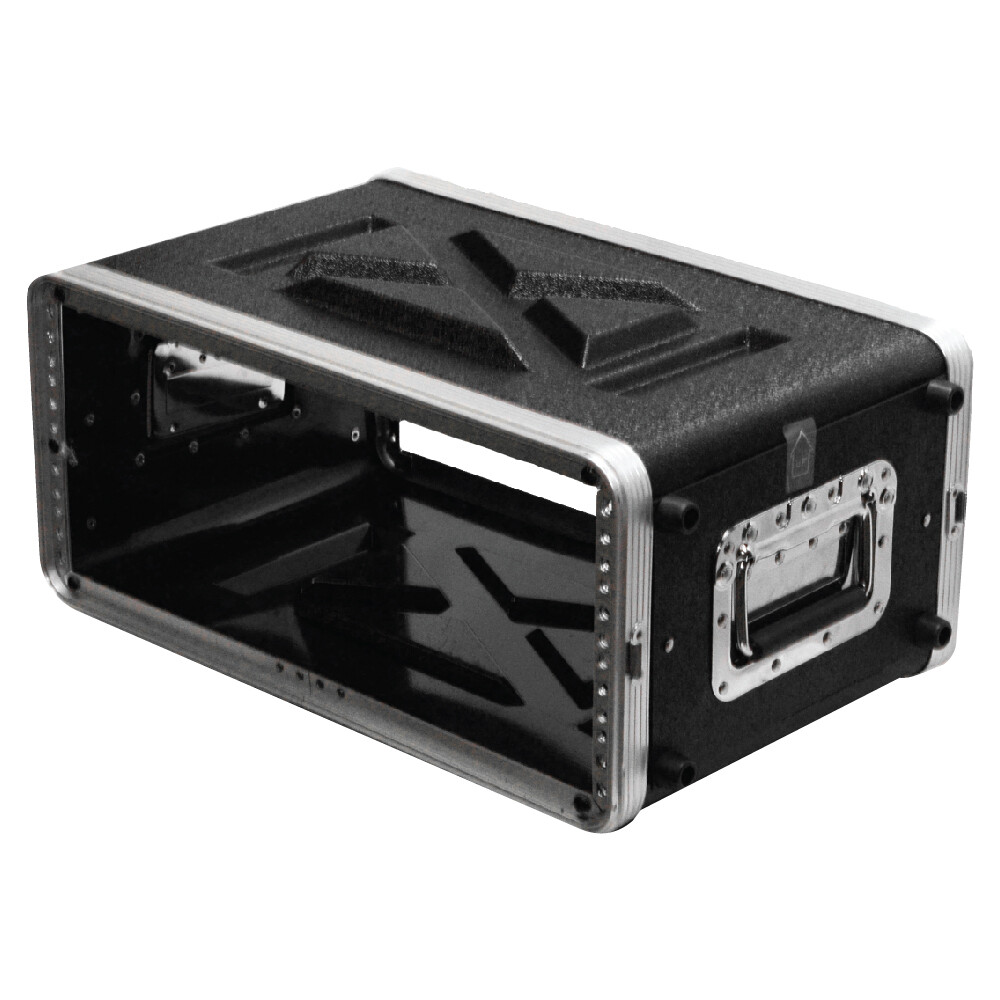 Lightweight 4 Space Mid-Size ABS Rack Case - 4U PA DJ Medium Depth Rack Case