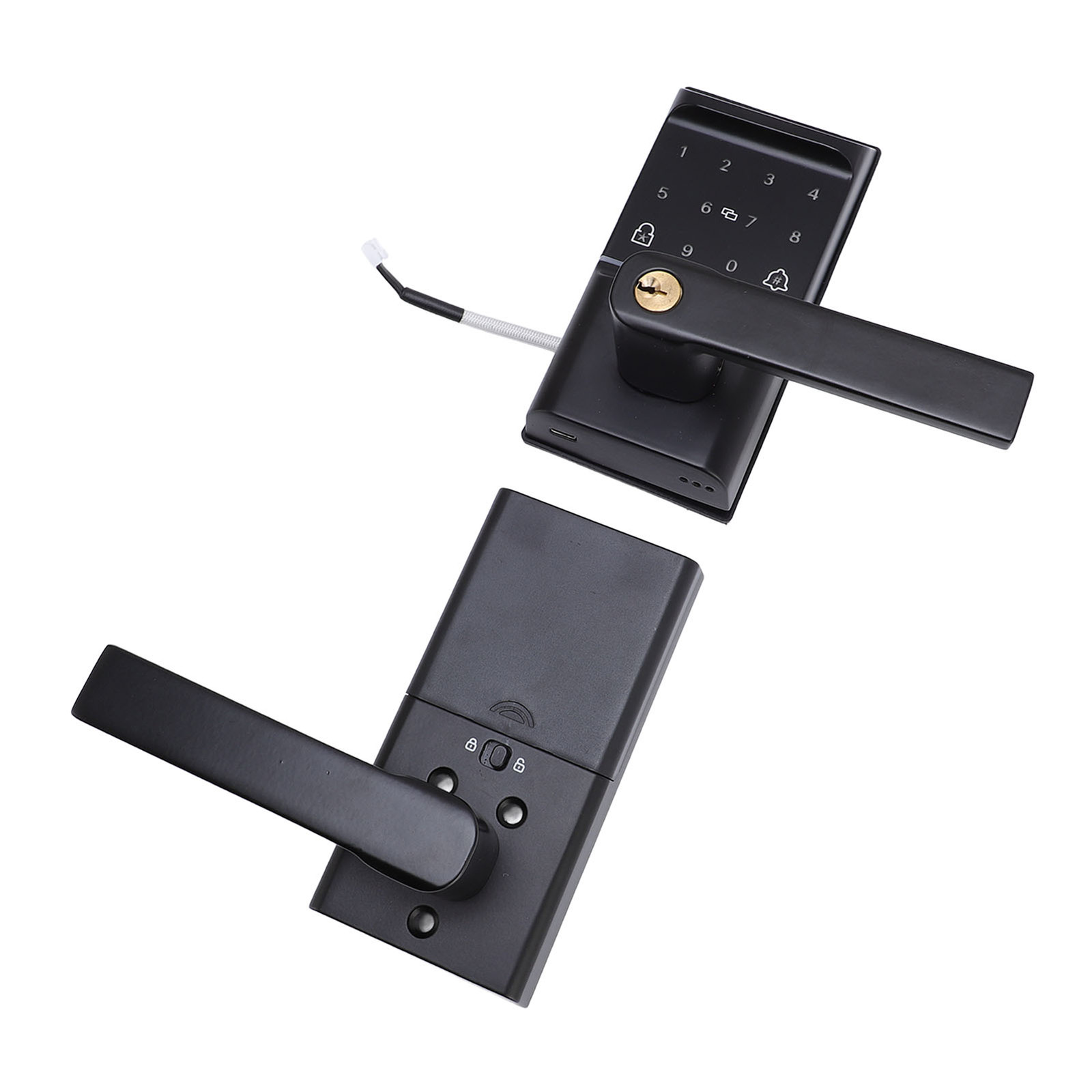 One Smart Fingerprint Door Lock Semiconductor Recognition Virtual Password Hot