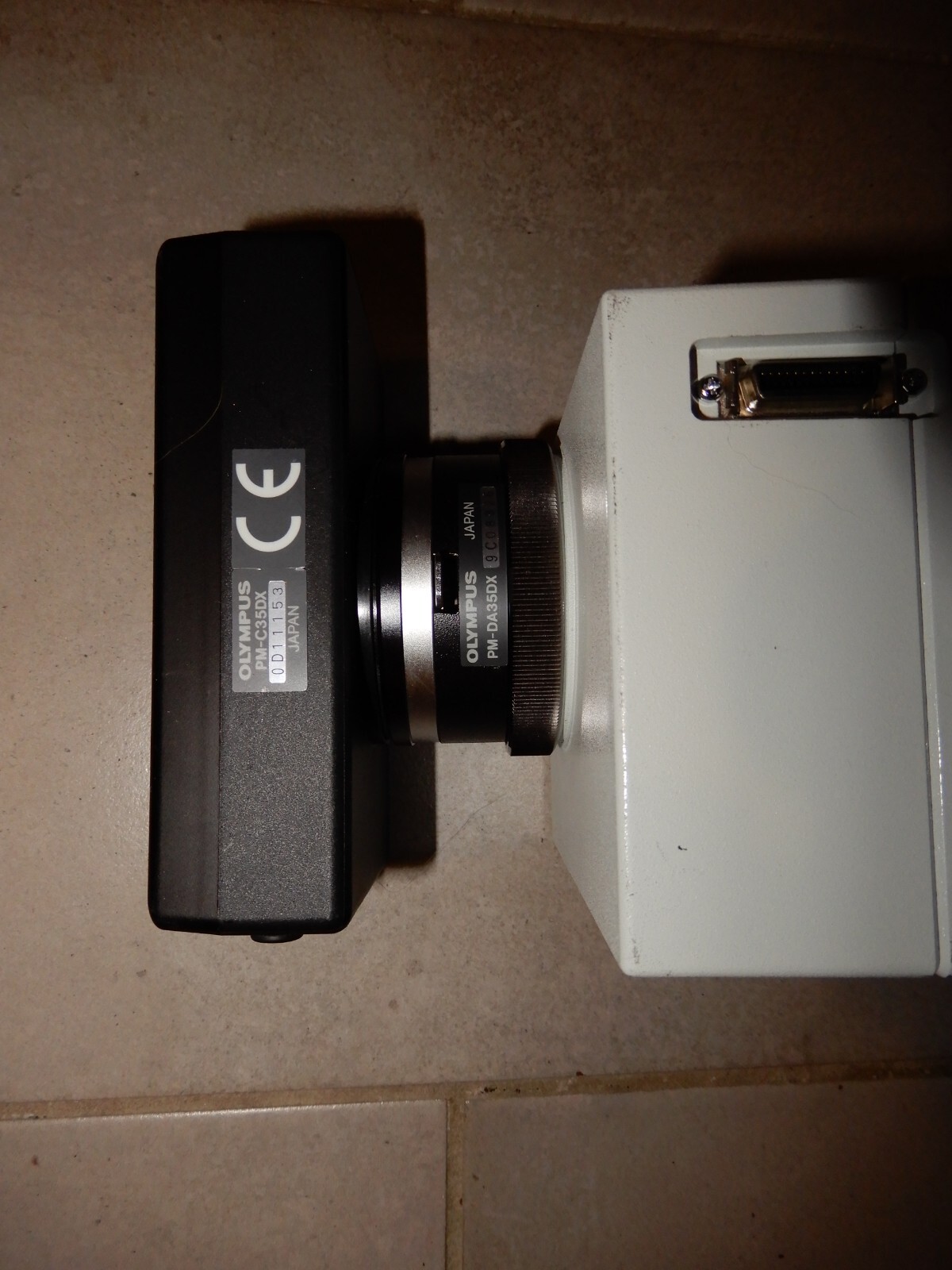 Olympus PM-C35DX 35MM Microscope Camera with PM-DA35DX Adapter and U-SPT Lens