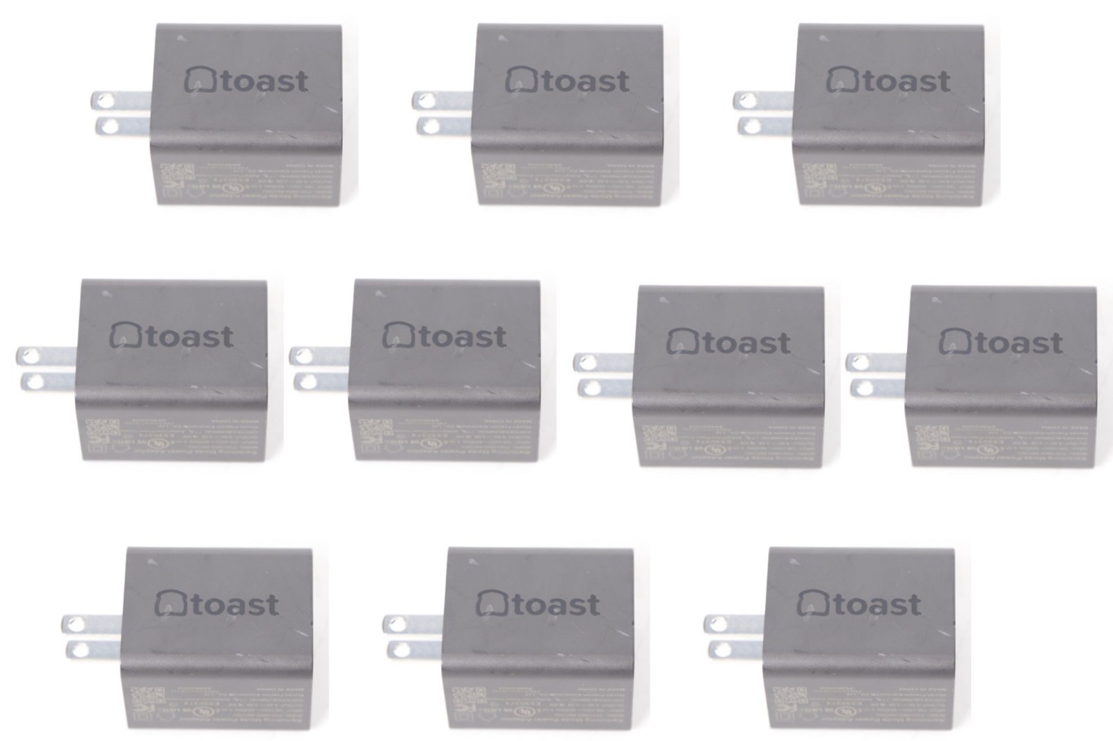 Box of 10 Toast Switching Mode Power Adapters 5.0V (New Out of Box)