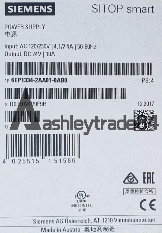 1PCS New Siemens 6EP1334-2AA01-0AB0 Power Supply 6EP1 334-2AA01-0AB0