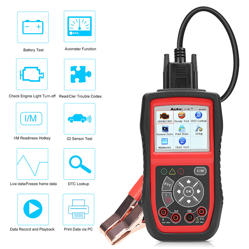 Autel AutoLink AL539B Electrical Battery Tester OBD2 Code Reader Diagnostic Tool