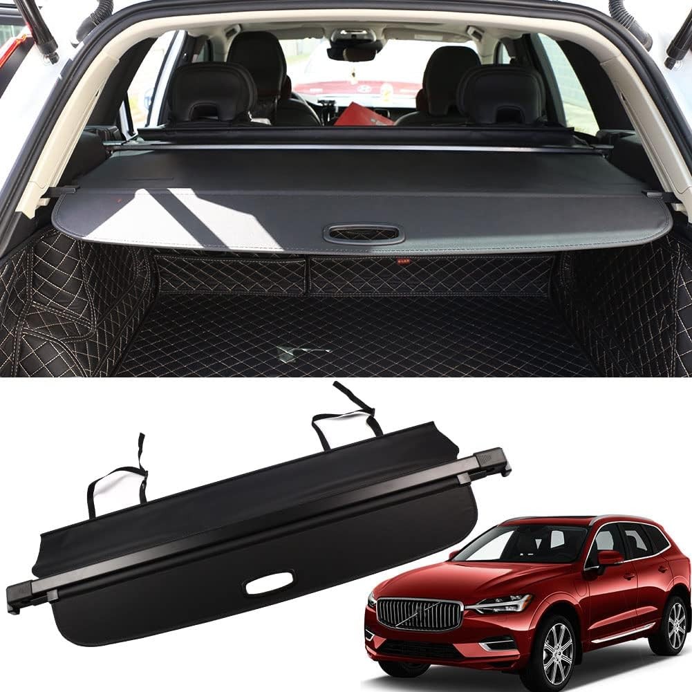 Marretoo for Volvo XC60 Cargo Cover 2018 2019 2020 2021 2022 2023 2024 Black