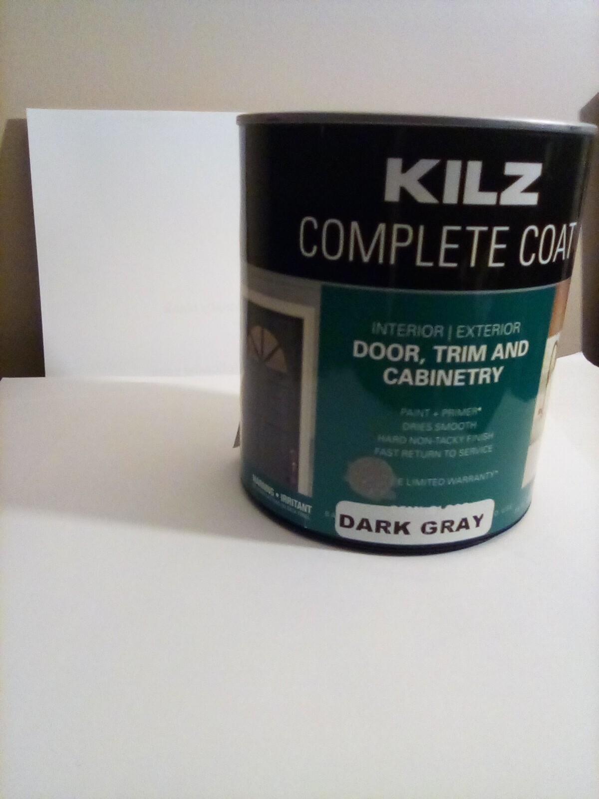 NEW KILZ COMPLETE COAT DOOR, TRIM & CABINETRY DARK GRAY 29 OZ.  FREE SHIPPING