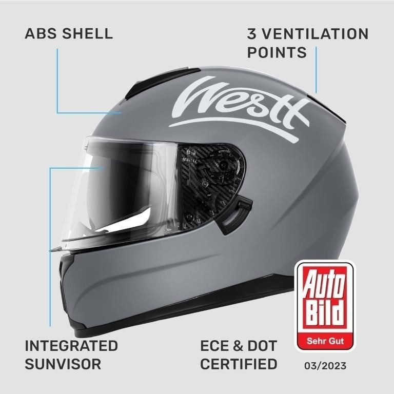 Motorcycle helmet Westt Storm X Size Small