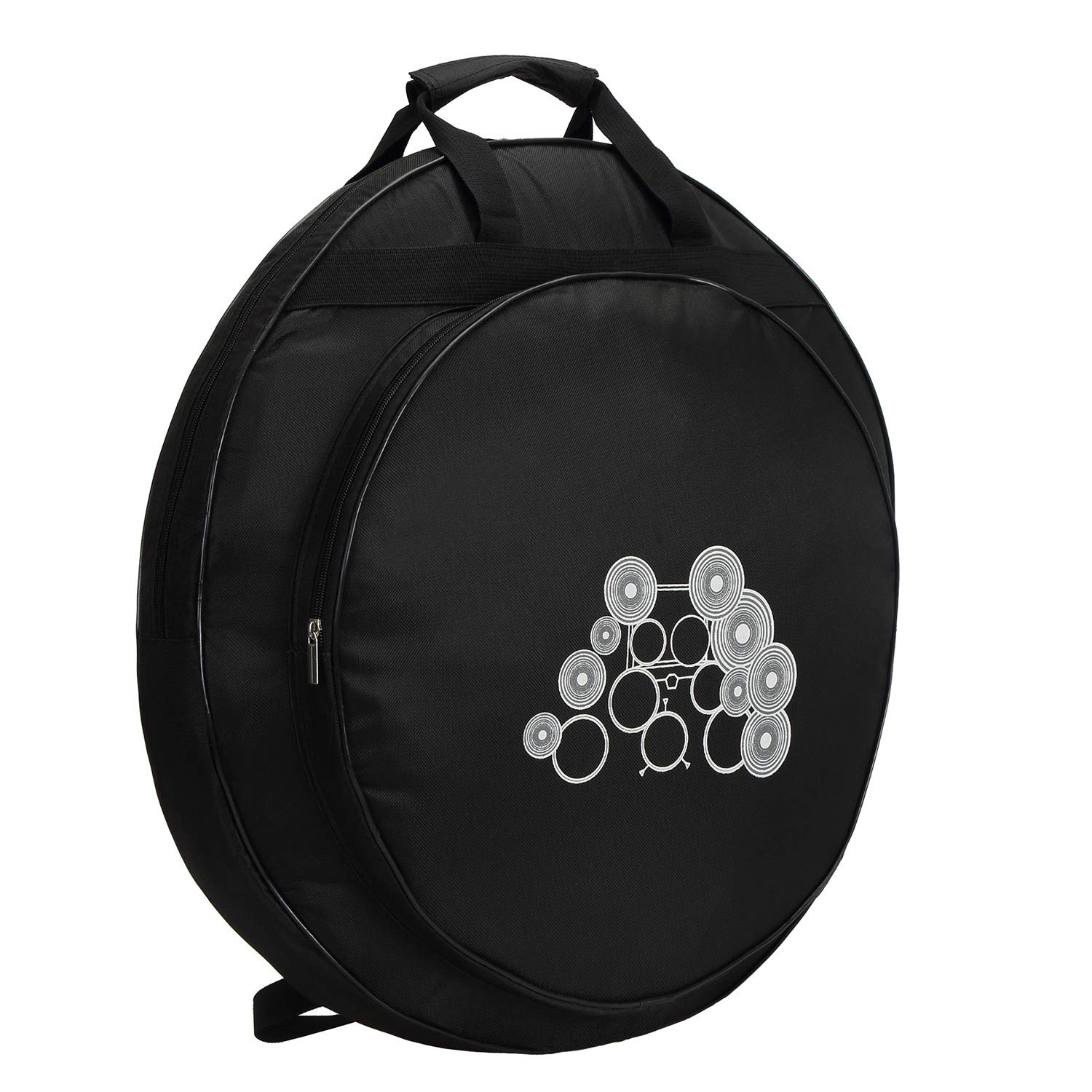 Tosnail 22 Cymbal Gig Bag with Carry Handle and Shoulder Straps - Great for Dust