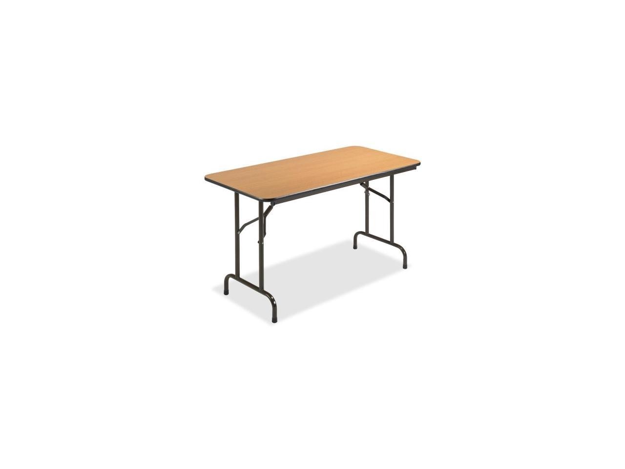 Folding Table, 48"x24"x29", Mahogany