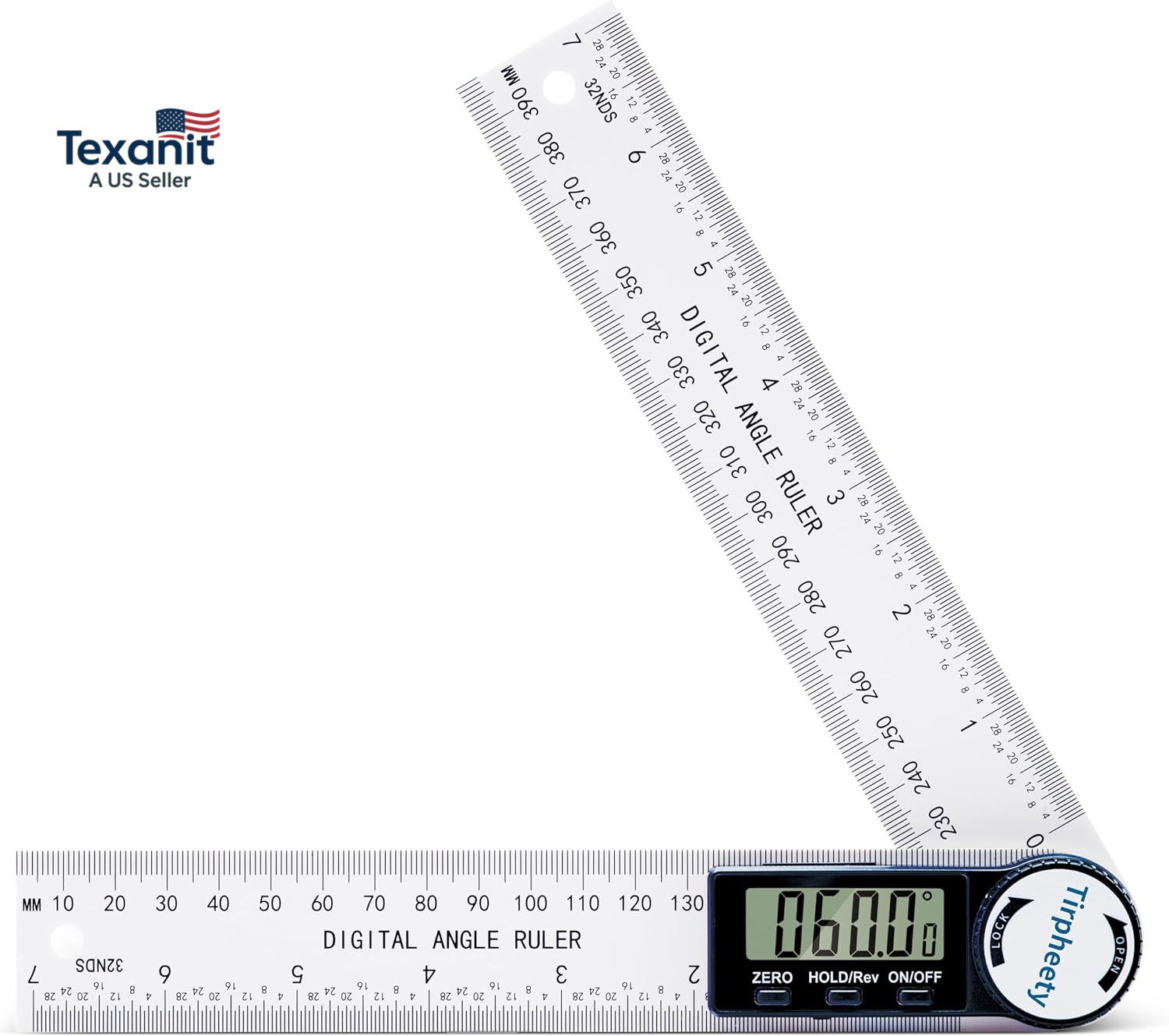 Digital Angle Finder Protractor, 3Rd Generation Quick Display Angle Gauge Ruler,