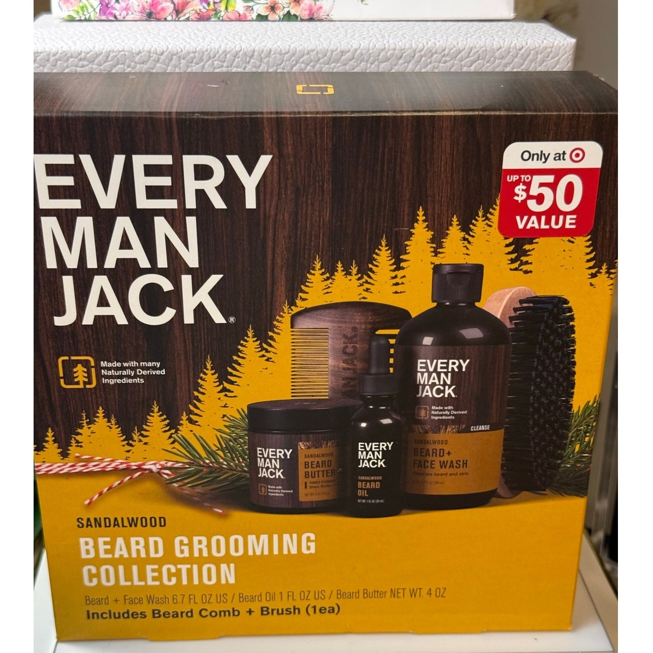 Every Man Jack SANDALWOOD Beard Grooming Collection 5 Pc Set - NEW in Box
