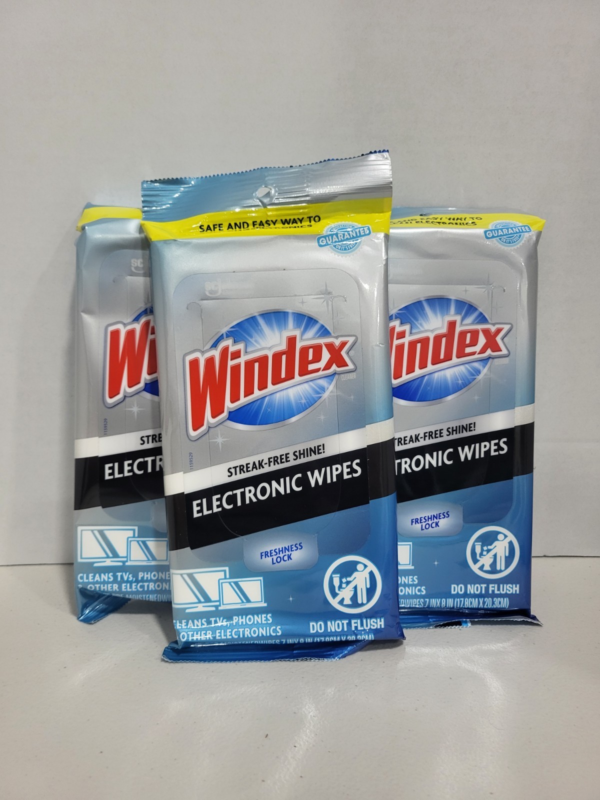 Windex Electronic Cleaning Wipes,Pre-Moistened Screen Wipes 3 Packs Of 25