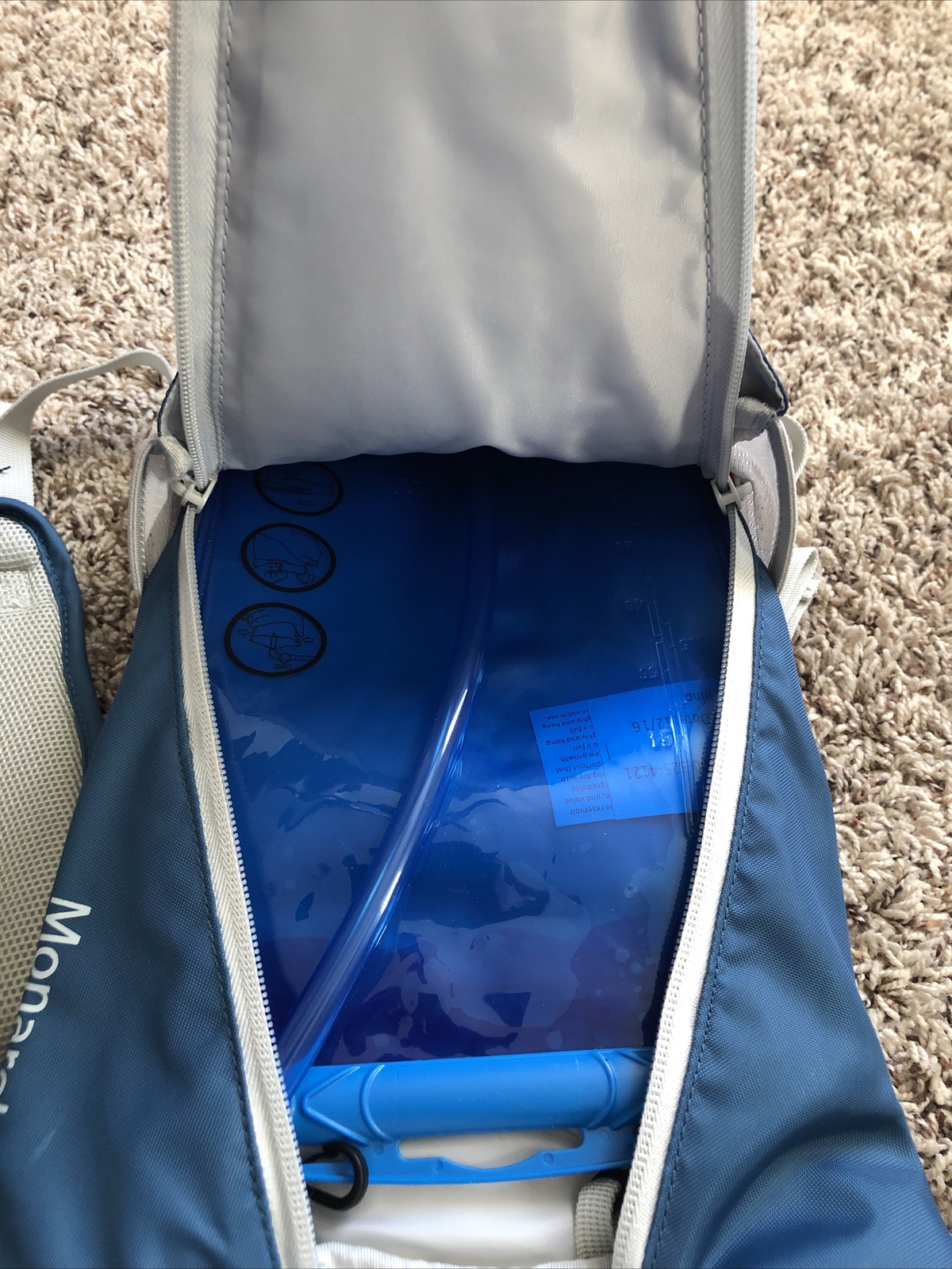 RIDGEWAY KELTY MONARCH 5L Hydration Pack, Blue & Grey 9200117 $50 MSRP EUC