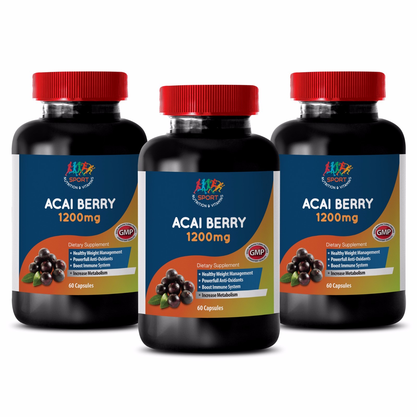 Fat Burner X3 - Acai Berry Extract 1200mg 3B - Acai Aftercare Brazilian Blowout