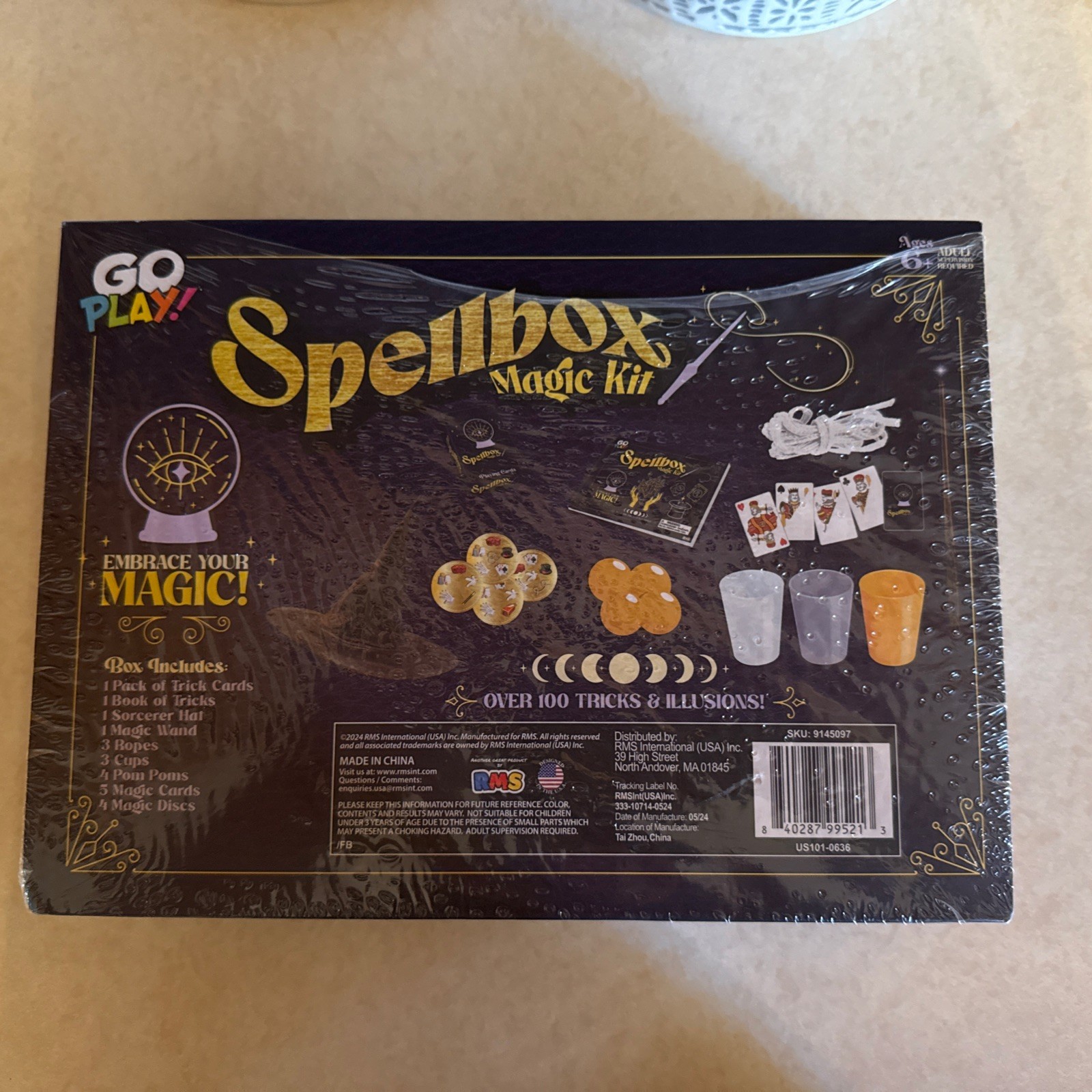 SPELLBOX Magic Kit Magician's Trick Set 100+ Tricks Tips & Illusions