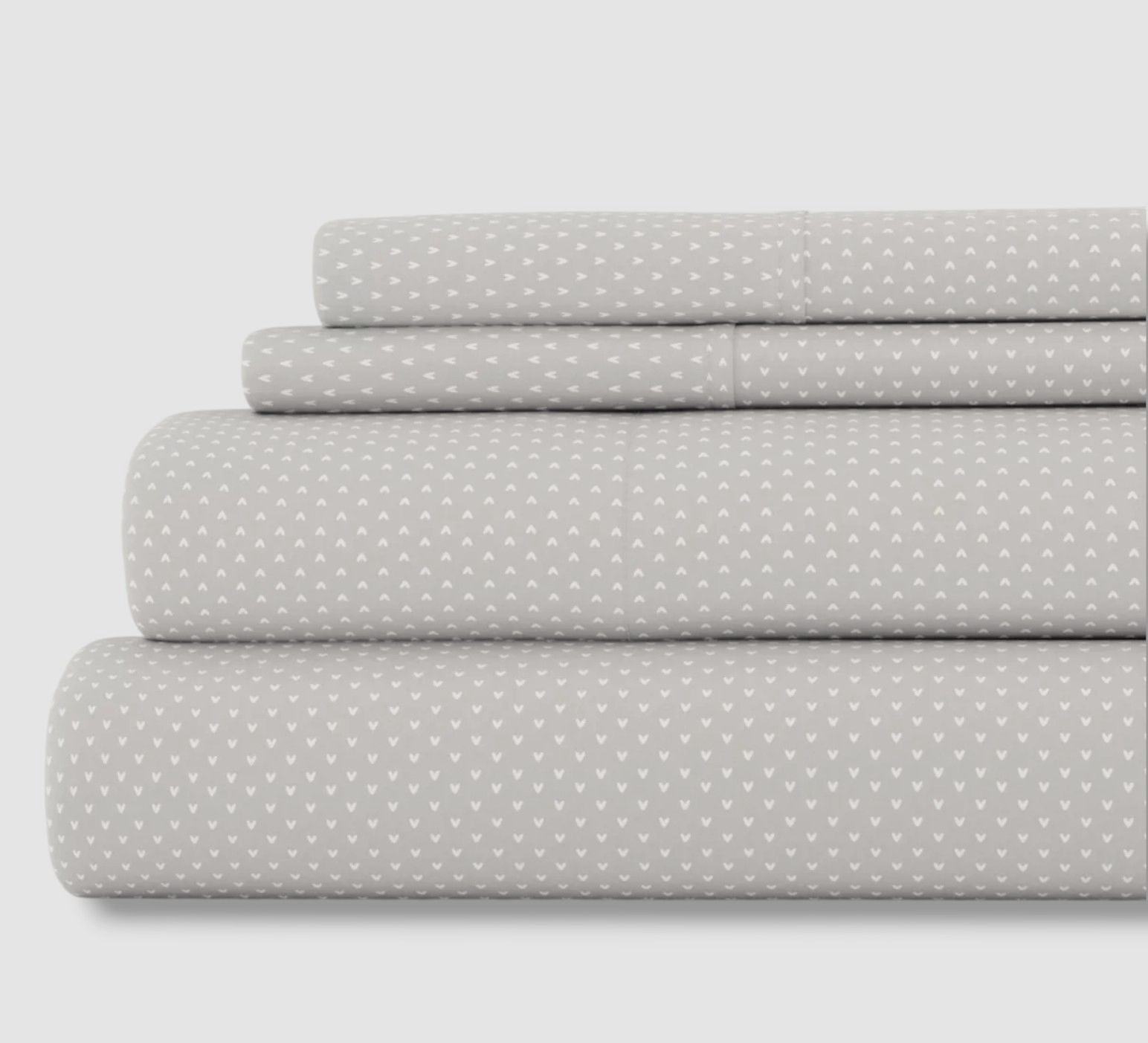 Ienjoy Home Gray Jade Premium Ultra Soft Arrowhead 3-Piece Bed Sheet Set, Twin