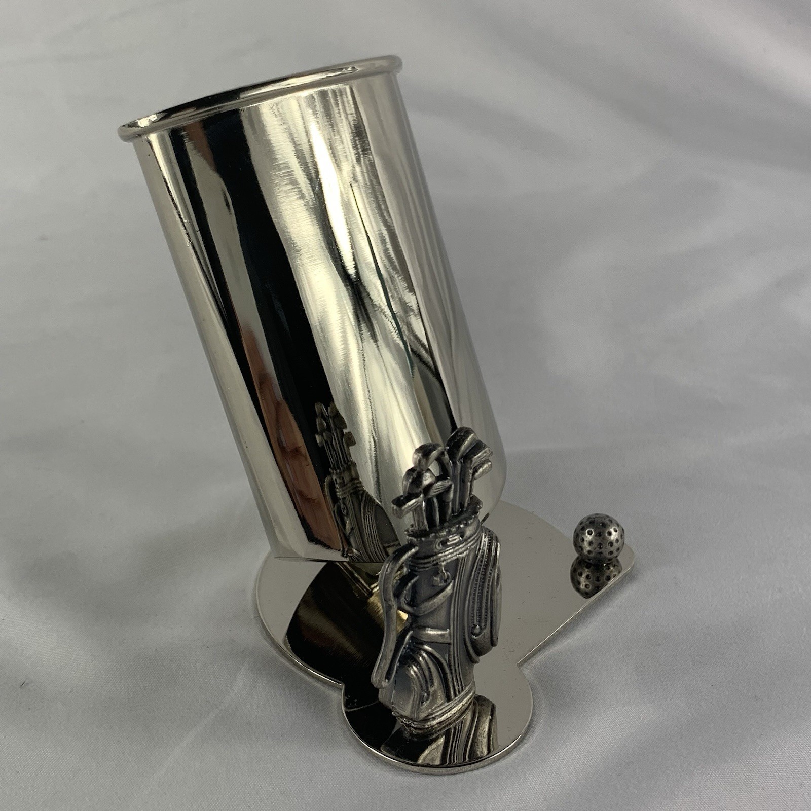 Golf Eyeglass Holder Silvertone Desktop Glasses Clover Stores