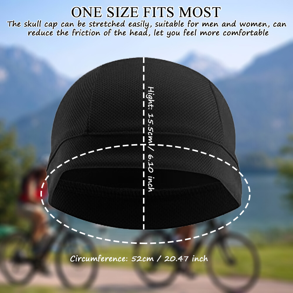 3Pack Wicking Beanie Cap Helmet Liner Quick-dry Skull Cap Cycling Breathable Hat