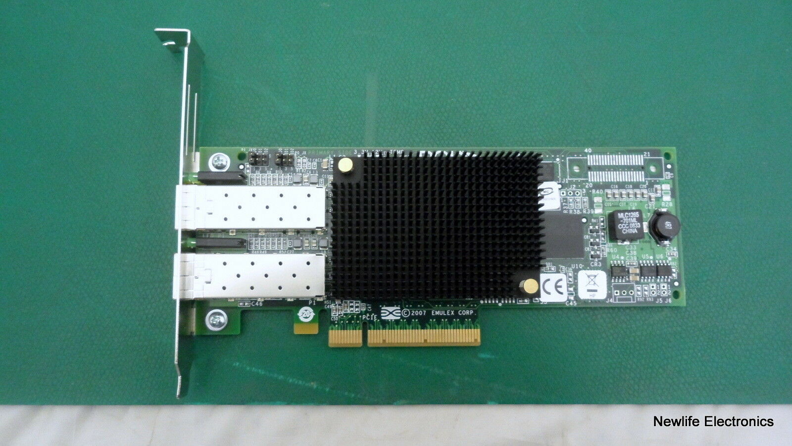 HP 489193-001 PCIe 2-port 8Gb FC 82e Emulex HBA Kit AJ763-63002 AJ763A