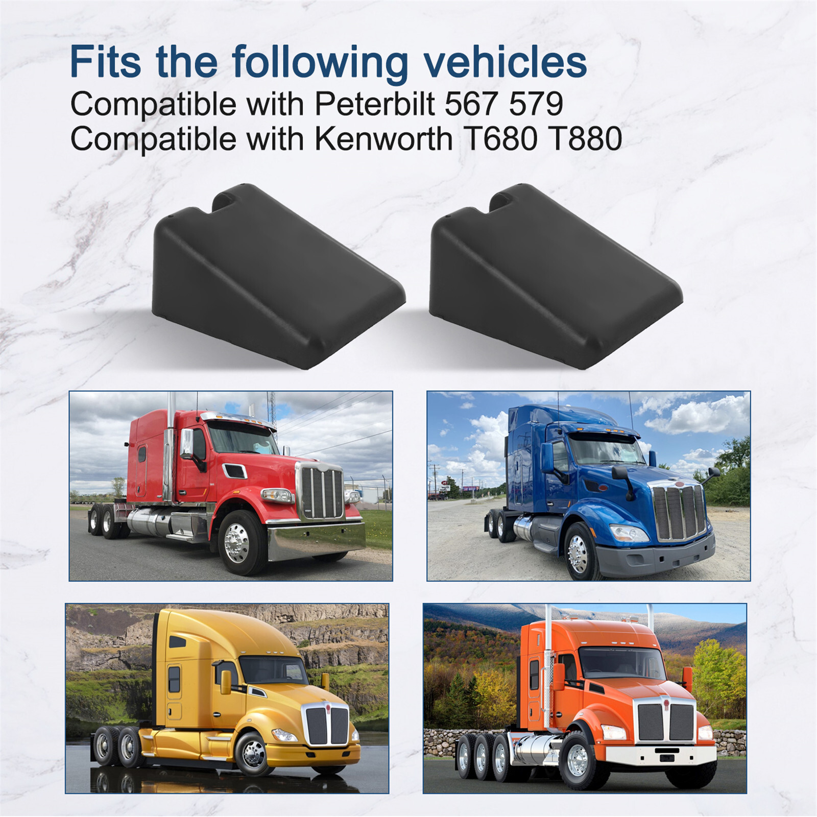 2Pz Hood Bumper Support For Peterbilt 567 579 Kenworth T680 T880 M75681 L85-6081
