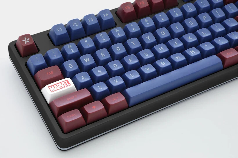 Drop x Marvel Captain America Key Cap Set for Keyboard NIB