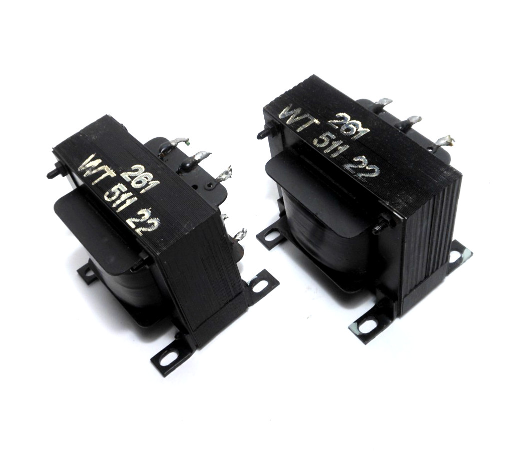 PAIR Philips Holland WT 511 22 Audio SE Output Transformers EL84 6BQ5 Used Testd