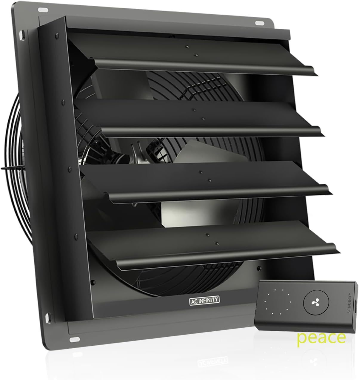AC Infinity AIRLIFT S14, Shutter Exhaust Fan 14” with 10-Speed Controller, P