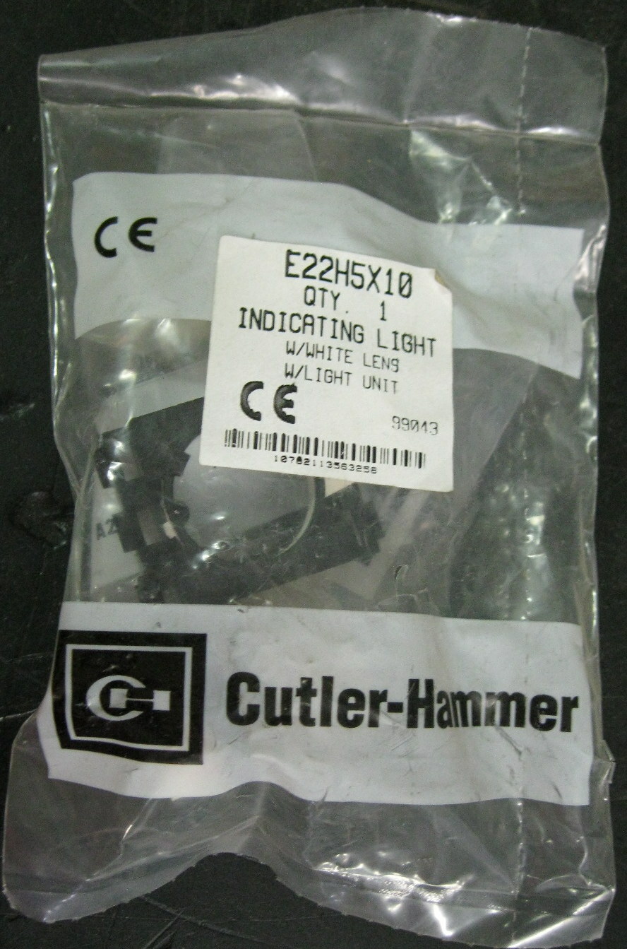 Cutler-Hammer E22H5X10 Indicating Light White Lens