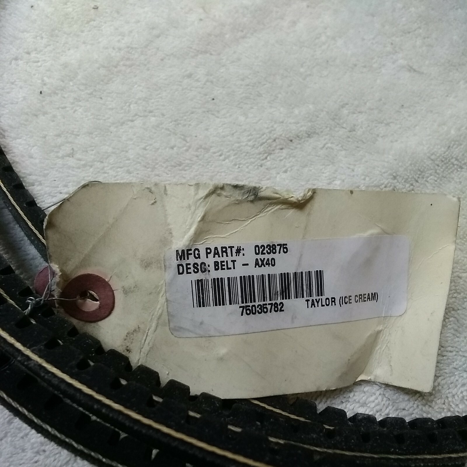 Taylor 023875 Ax40 Belt. Auction is for 2 belts