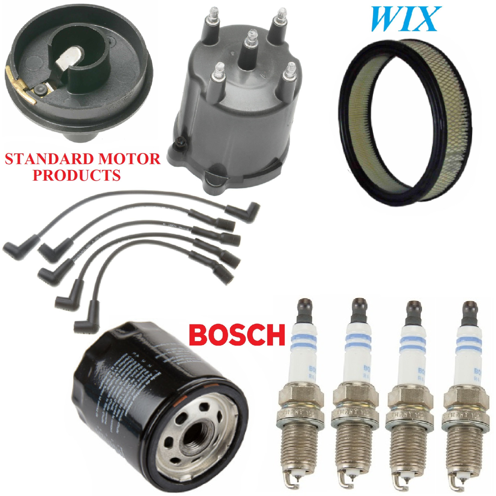 Tune Up Kit Filters Cap Rotor Wire Plugs For JEEP WAGONEER L4 2.5L 1984-1985