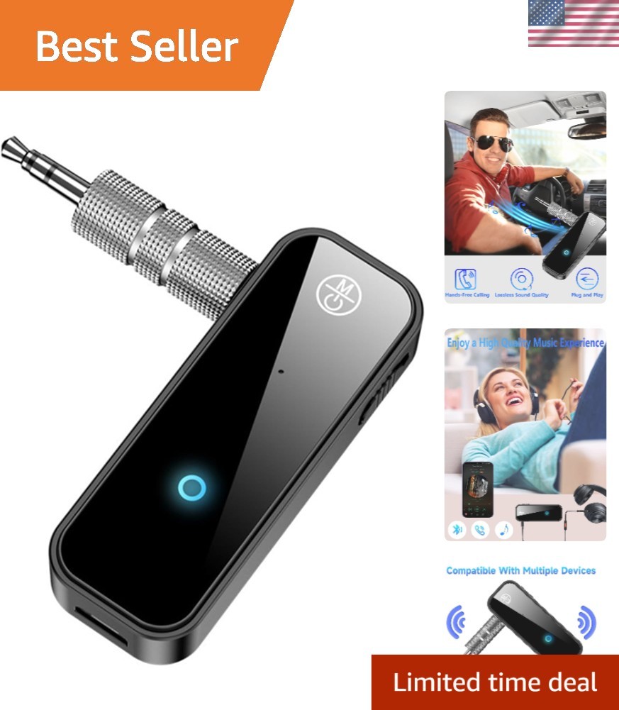 2-in-1 Bluetooth 5.3 Transmitter Receiver - Wireless Audio Adapter for Cars &...