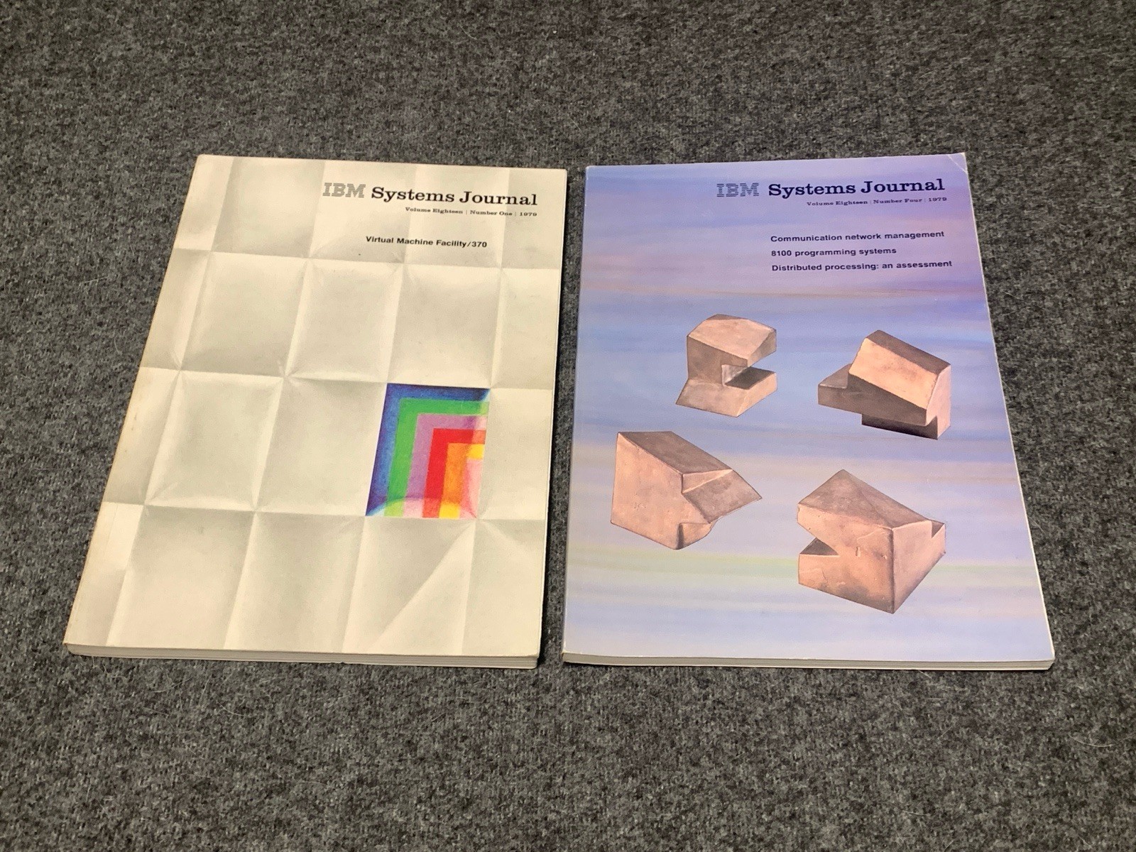 IBM Systems Journal Volume Eighteen Number One & Four 1979 Book Vintage