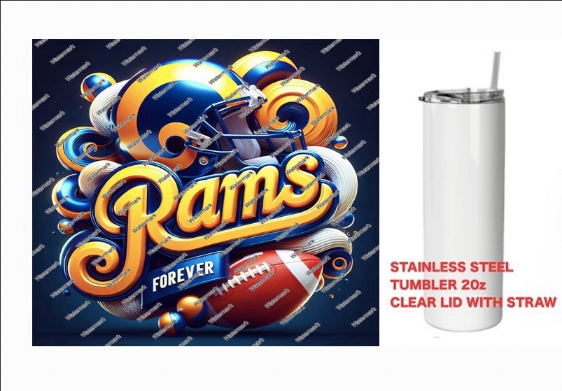 LA RAMS     - FOREVER  - Tumbler 20 oz Stainless Steel