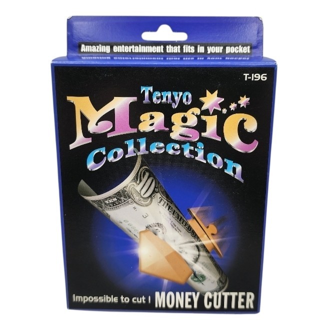 Tenyo T-196 Money Cutter Magic Trick RARE Complete w/ Box Instructions Japan